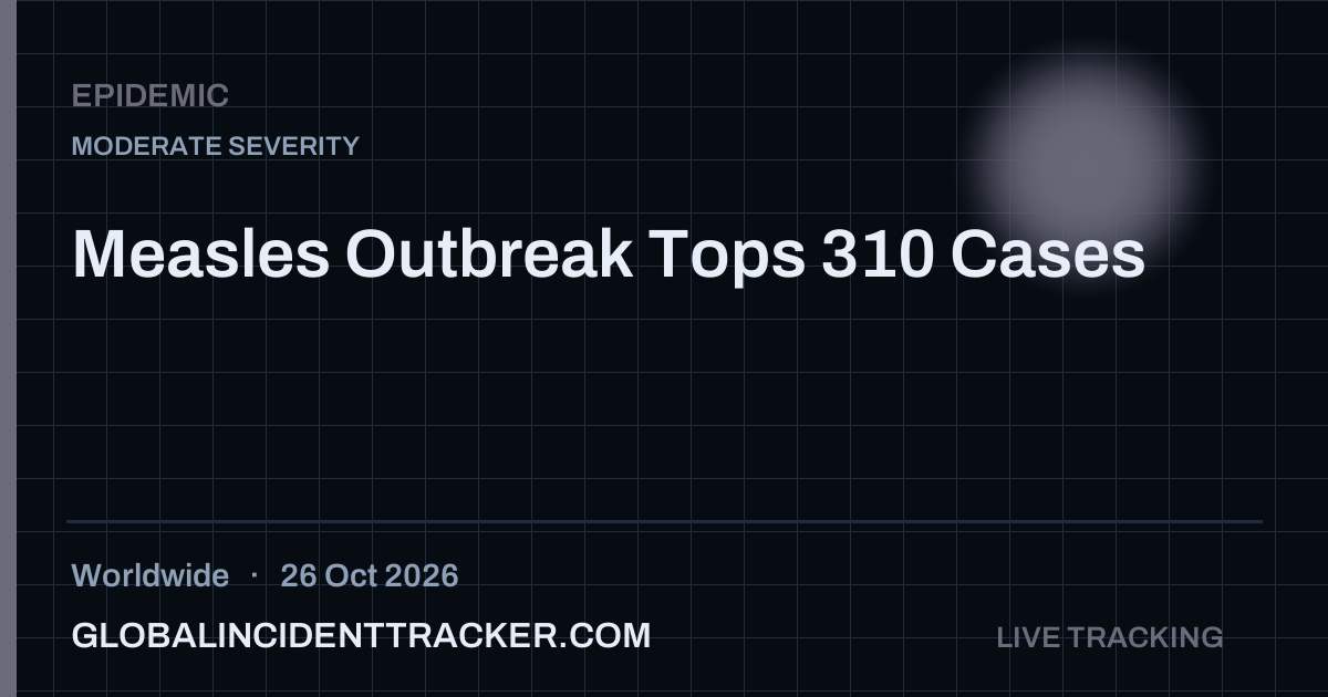 Epidemic incident in worldwide on 26 October 2026 — Global Incident Tracker report card
