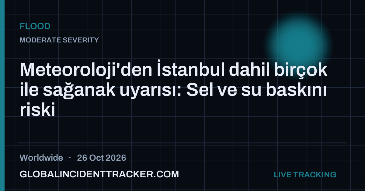 Flood incident in worldwide on 26 October 2026 — Global Incident Tracker report card