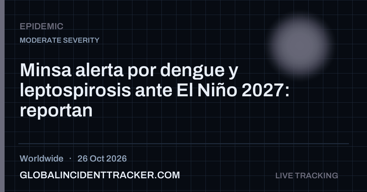 Epidemic incident in worldwide on 26 October 2026 — Global Incident Tracker report card