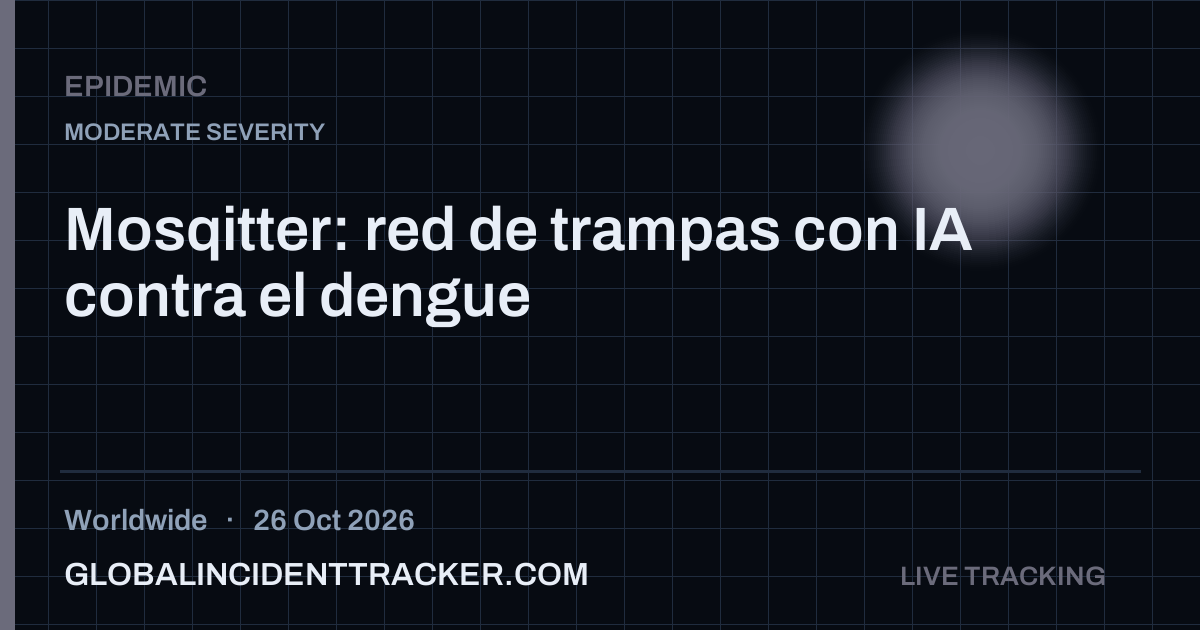 Epidemic incident in worldwide on 26 October 2026 — Global Incident Tracker report card