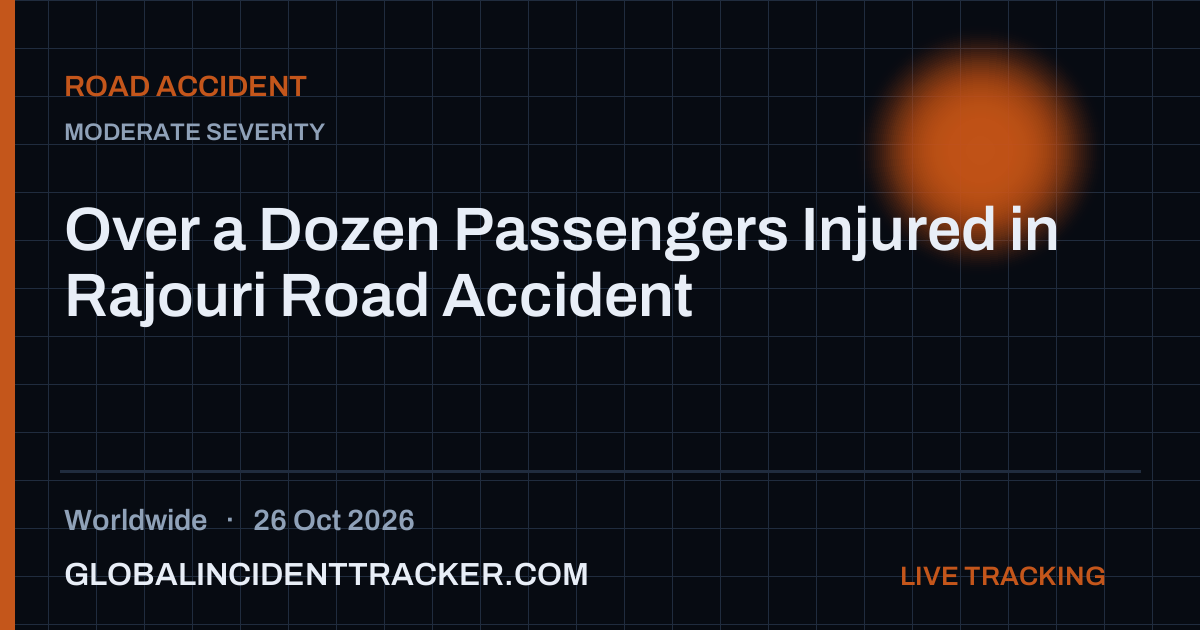 Road Accident incident in worldwide on 26 October 2026 — Global Incident Tracker report card