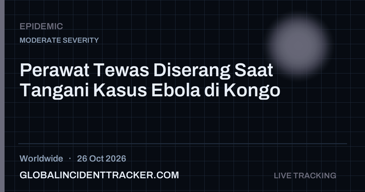 Epidemic incident in worldwide on 26 October 2026 — Global Incident Tracker report card