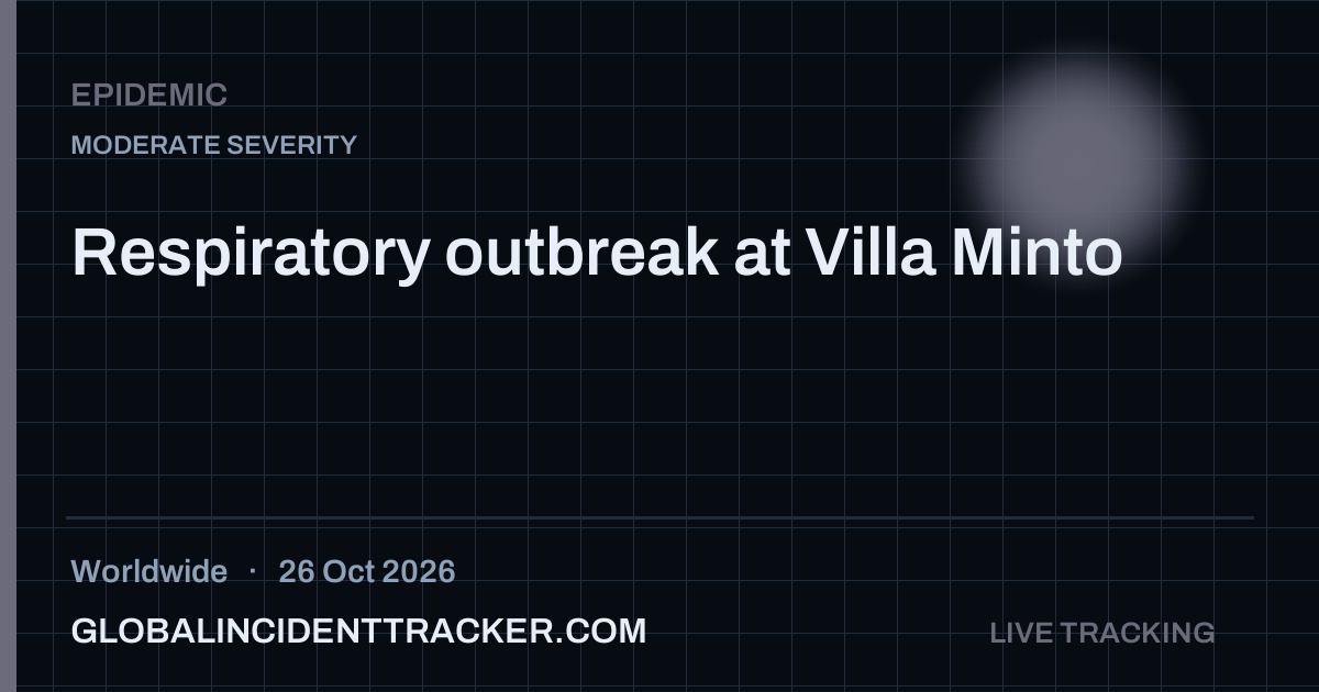 Epidemic incident in worldwide on 26 October 2026 — Global Incident Tracker report card