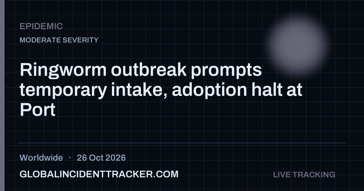 Epidemic incident in worldwide on 26 October 2026 — Global Incident Tracker report card
