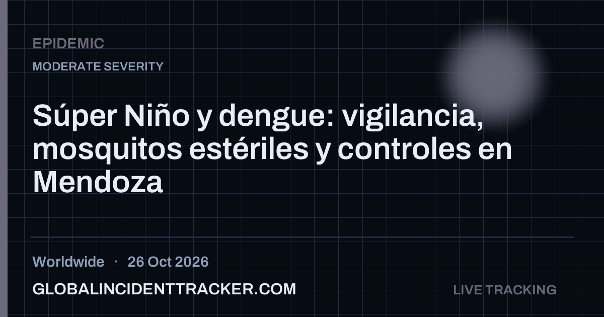 Epidemic incident in worldwide on 26 October 2026 — Global Incident Tracker report card