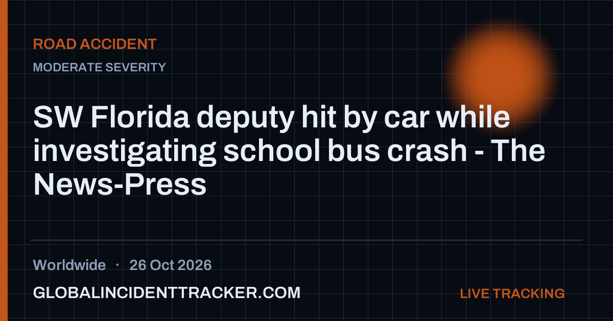 Road Accident incident in worldwide on 26 October 2026 — Global Incident Tracker report card