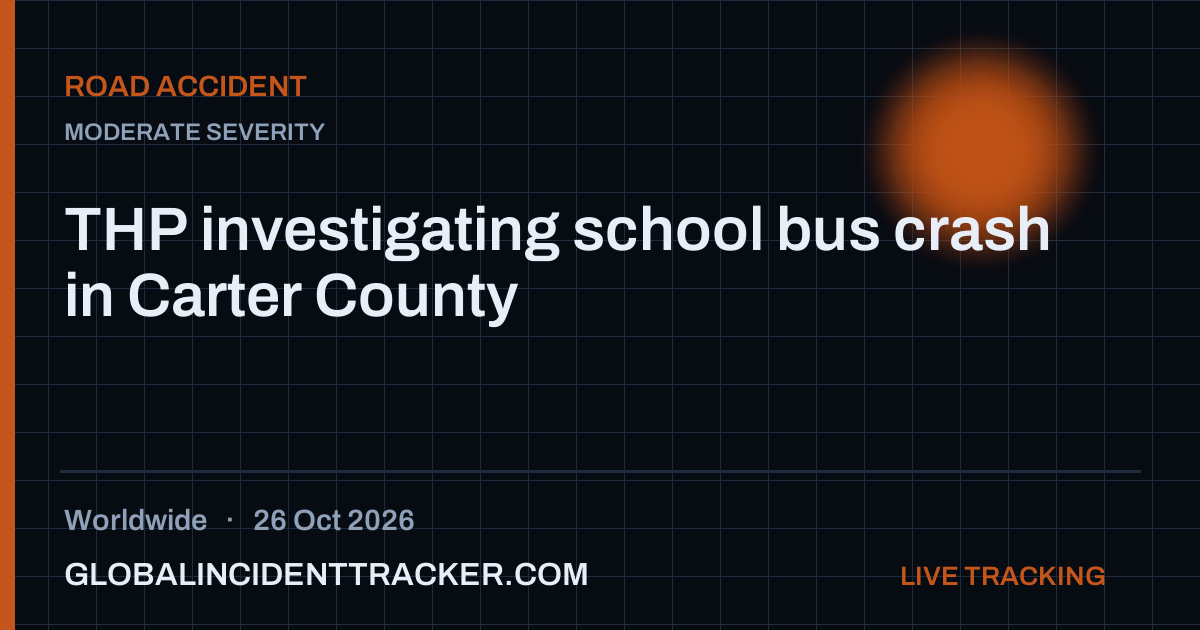 Road Accident incident in worldwide on 26 October 2026 — Global Incident Tracker report card