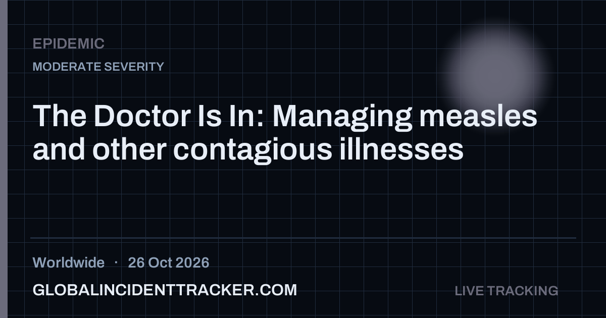 Epidemic incident in worldwide on 26 October 2026 — Global Incident Tracker report card