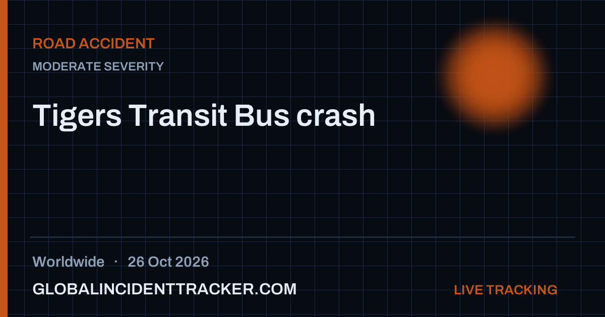 Road Accident incident in worldwide on 26 October 2026 — Global Incident Tracker report card