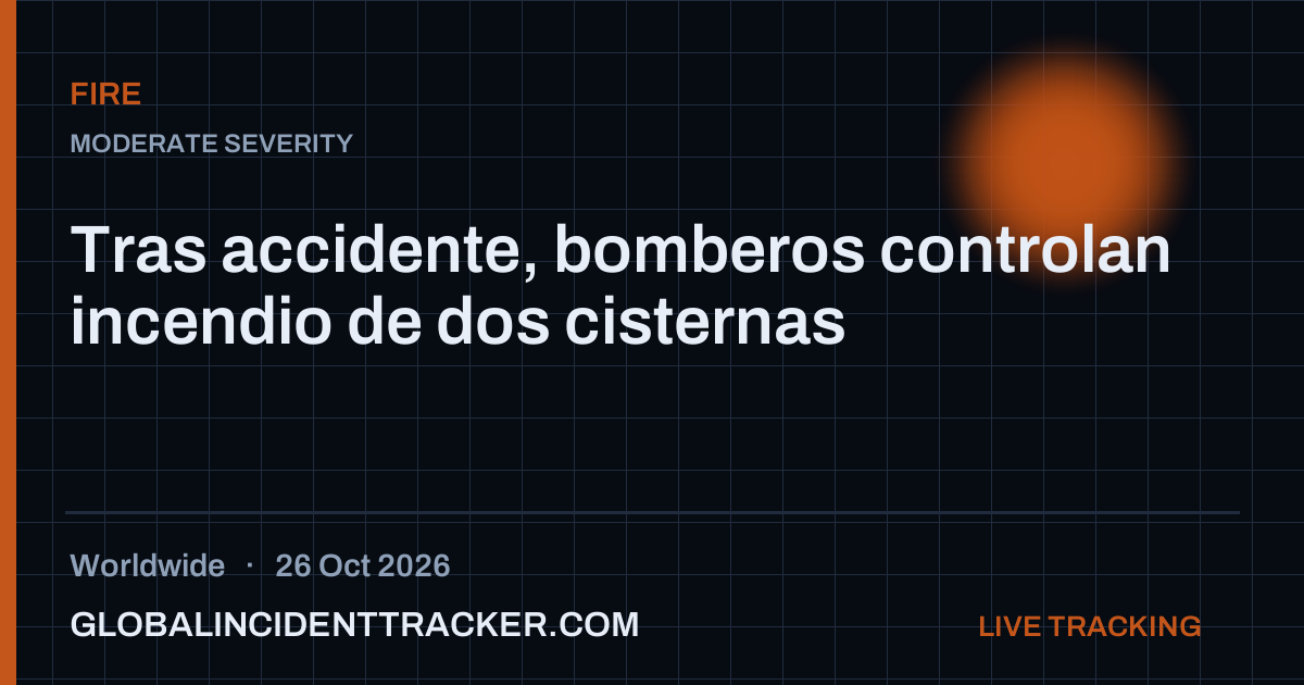 Fire incident in worldwide on 26 October 2026 — Global Incident Tracker report card