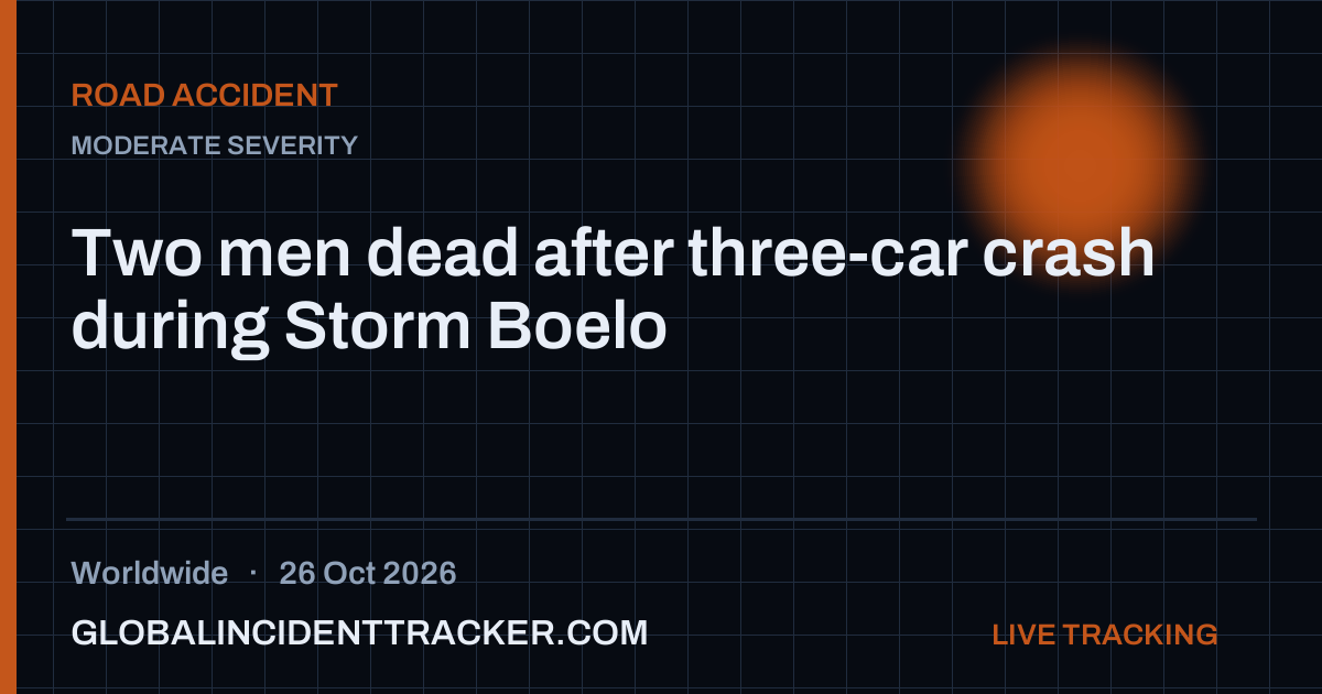 Road Accident incident in worldwide on 26 October 2026 — Global Incident Tracker report card