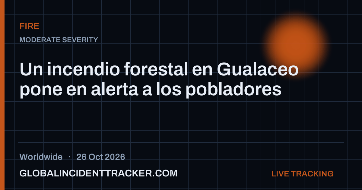 Fire incident in worldwide on 26 October 2026 — Global Incident Tracker report card