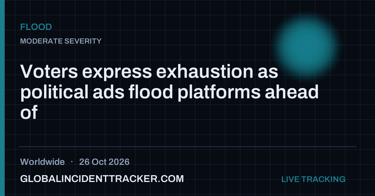 Flood incident in worldwide on 26 October 2026 — Global Incident Tracker report card