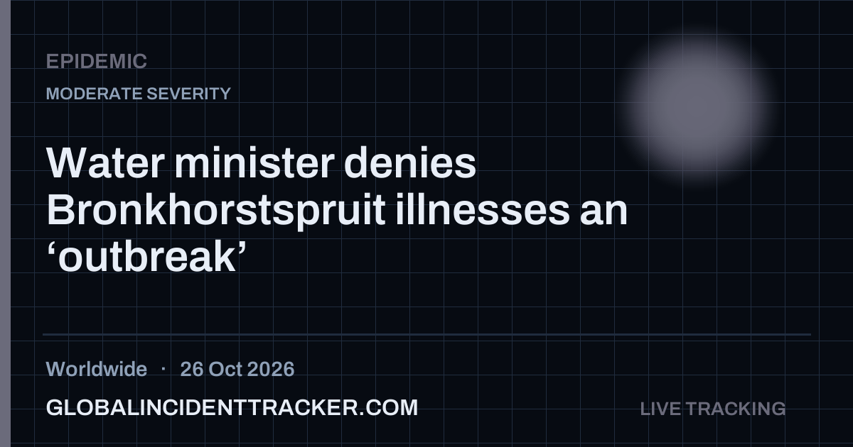 Epidemic incident in worldwide on 26 October 2026 — Global Incident Tracker report card