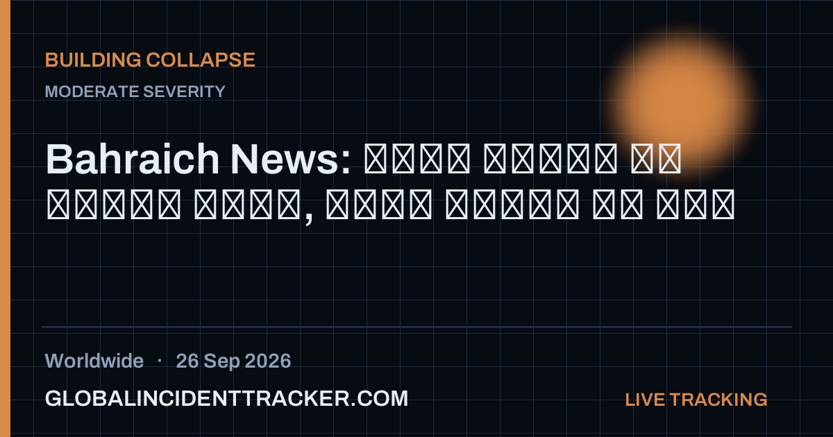 Building Collapse incident in worldwide on 26 September 2026 — Global Incident Tracker report card