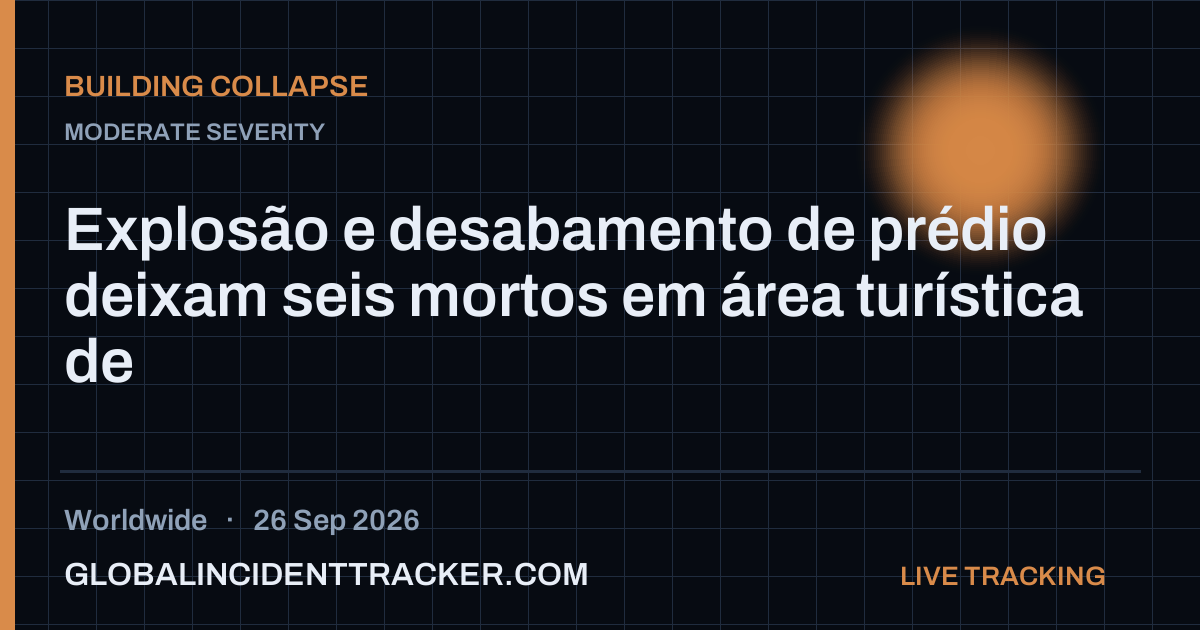 Building Collapse incident in worldwide on 26 September 2026 — Global Incident Tracker report card