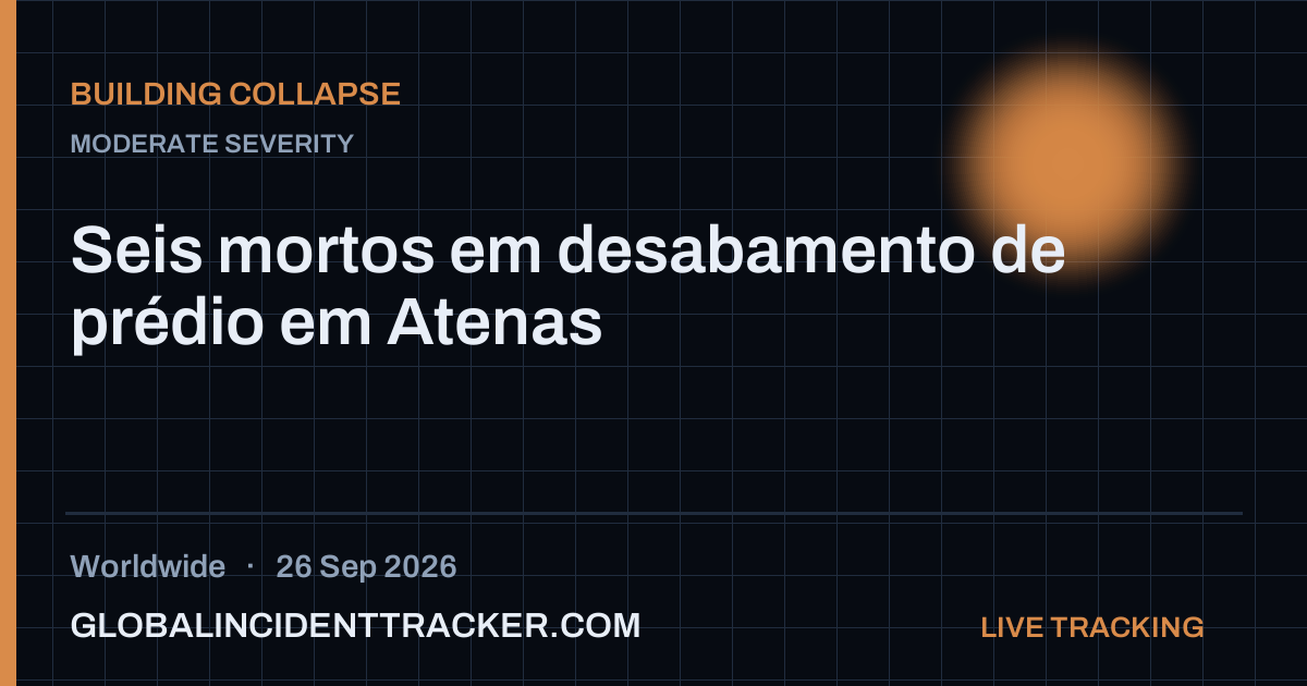 Building Collapse incident in worldwide on 26 September 2026 — Global Incident Tracker report card