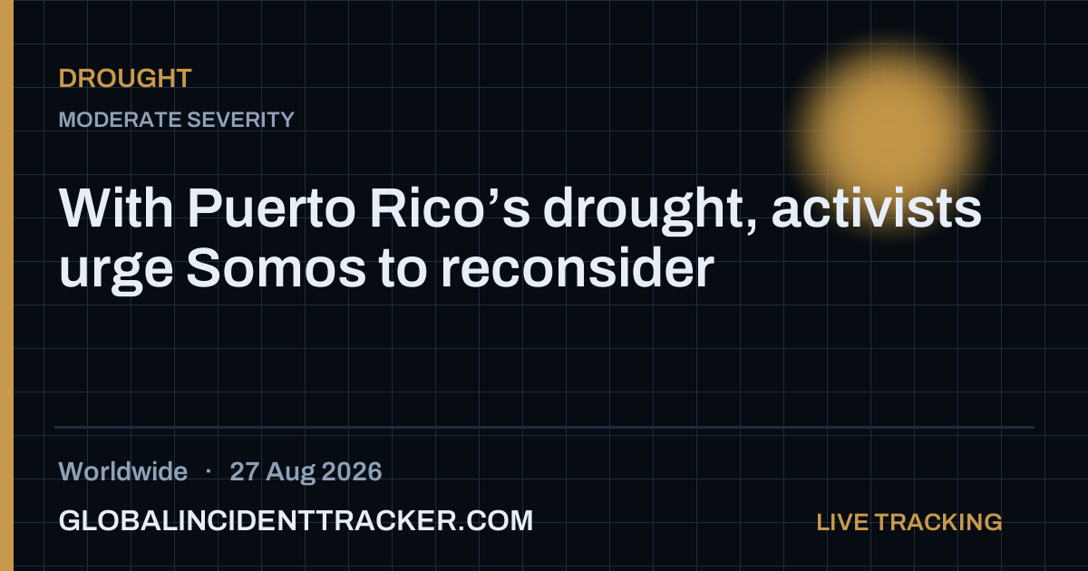 Drought incident in worldwide on 27 August 2026 — Global Incident Tracker report card