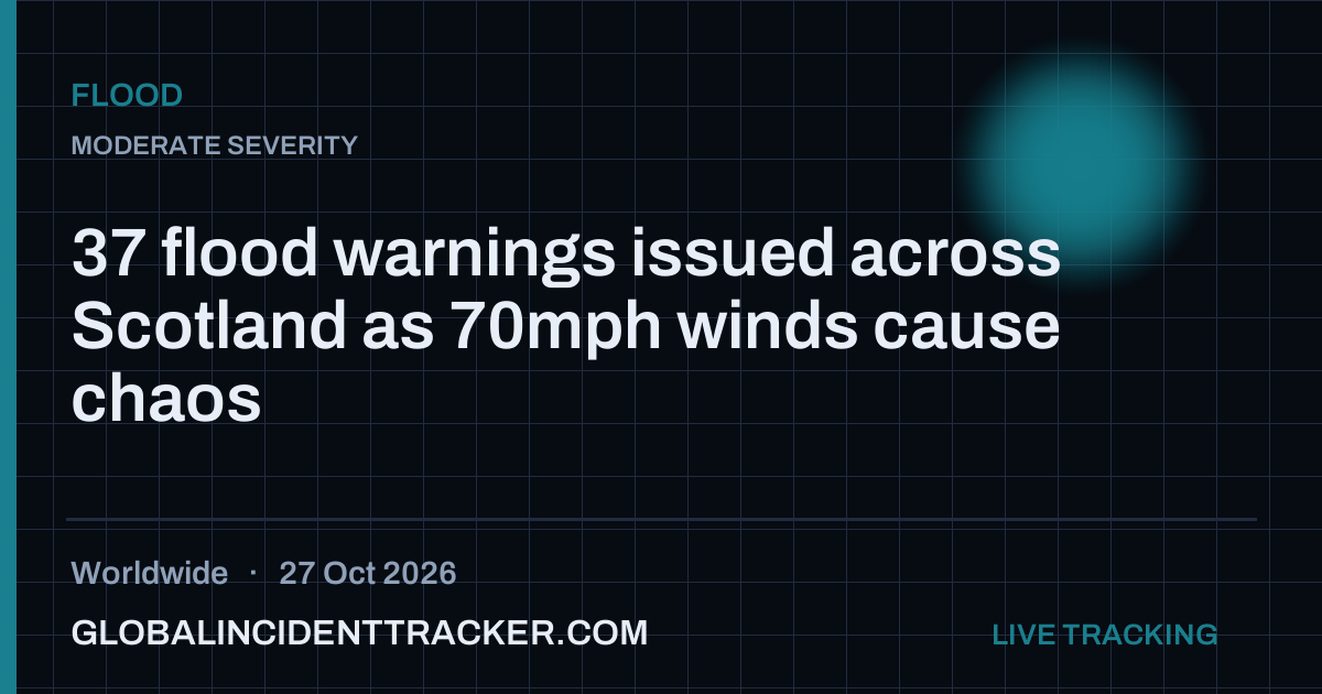 Flood incident in worldwide on 27 October 2026 — Global Incident Tracker report card