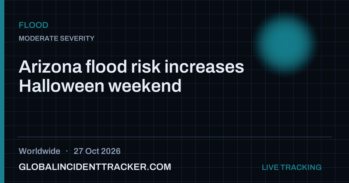 Flood incident in worldwide on 27 October 2026 — Global Incident Tracker report card