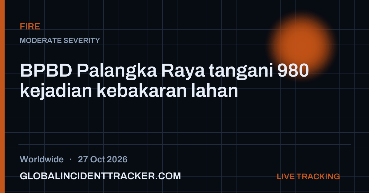 Fire incident in worldwide on 27 October 2026 — Global Incident Tracker report card