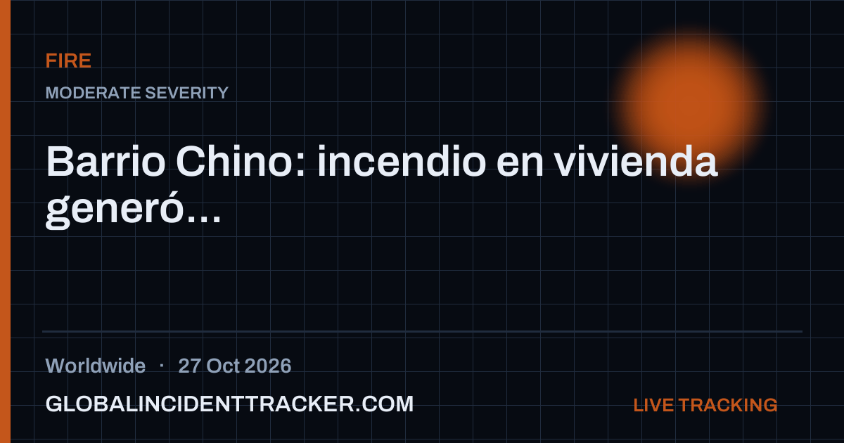 Fire incident in worldwide on 27 October 2026 — Global Incident Tracker report card