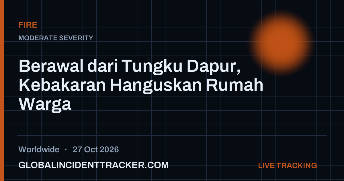 Fire incident in worldwide on 27 October 2026 — Global Incident Tracker report card