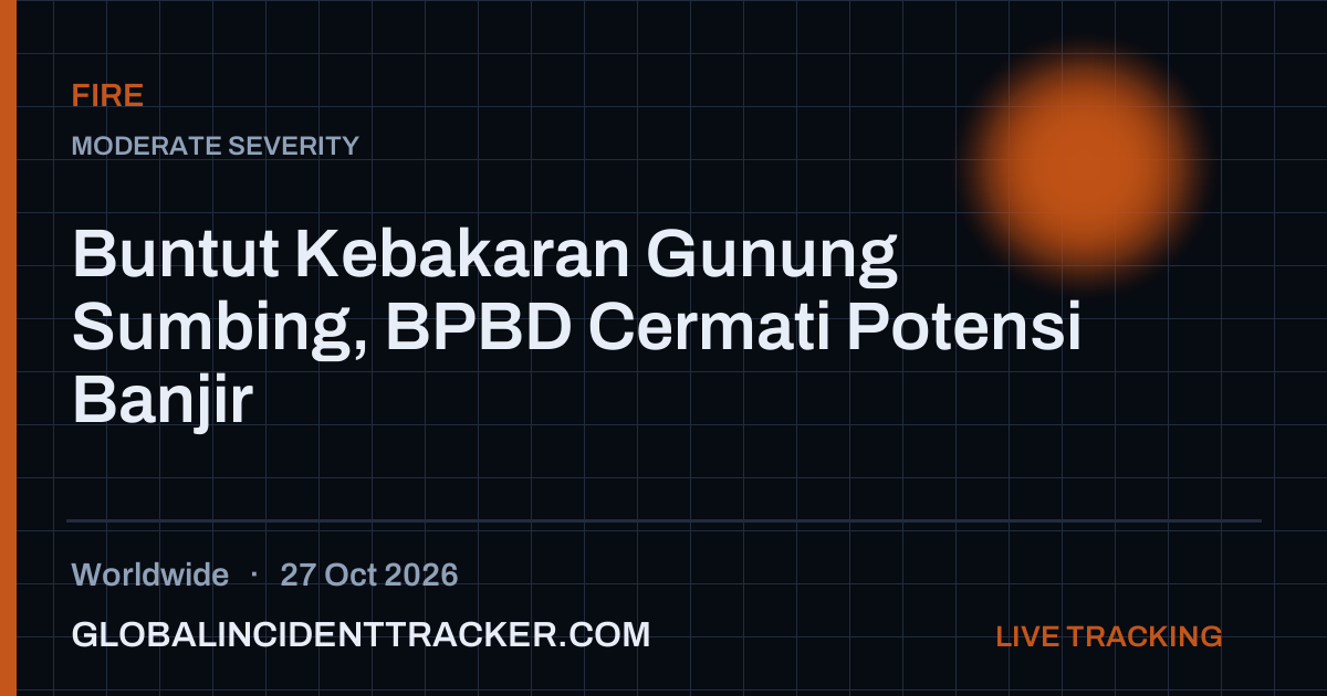 Fire incident in worldwide on 27 October 2026 — Global Incident Tracker report card