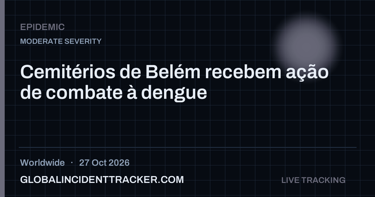 Epidemic incident in worldwide on 27 October 2026 — Global Incident Tracker report card