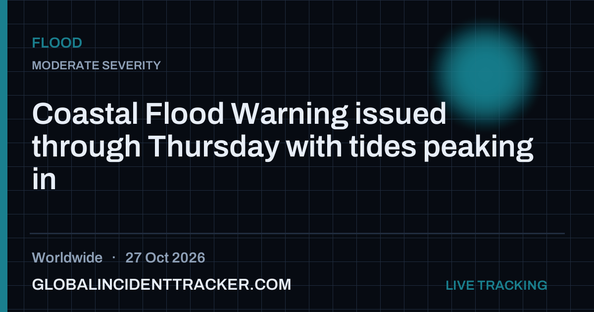Flood incident in worldwide on 27 October 2026 — Global Incident Tracker report card