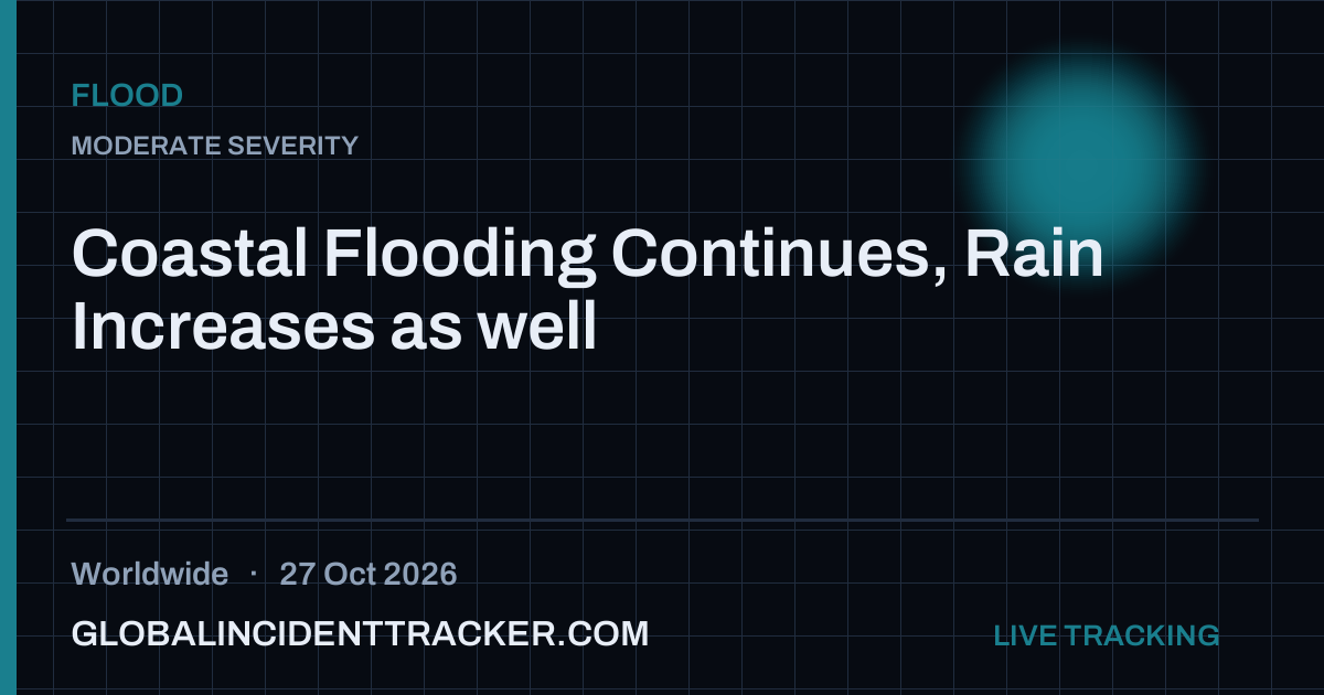 Flood incident in worldwide on 27 October 2026 — Global Incident Tracker report card