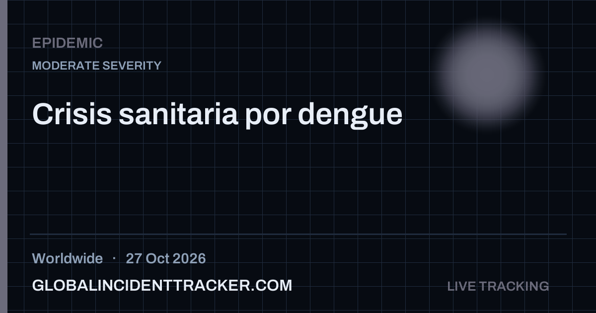Epidemic incident in worldwide on 27 October 2026 — Global Incident Tracker report card