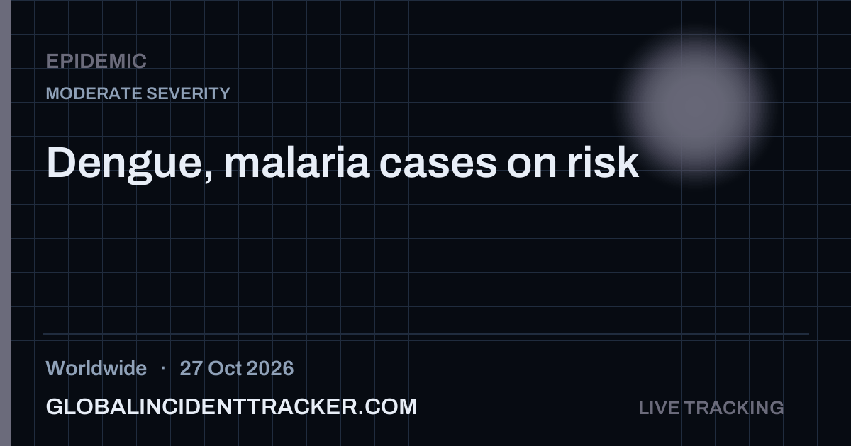 Epidemic incident in worldwide on 27 October 2026 — Global Incident Tracker report card