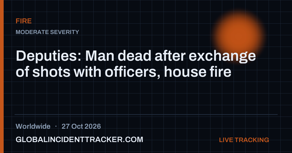 Fire incident in worldwide on 27 October 2026 — Global Incident Tracker report card