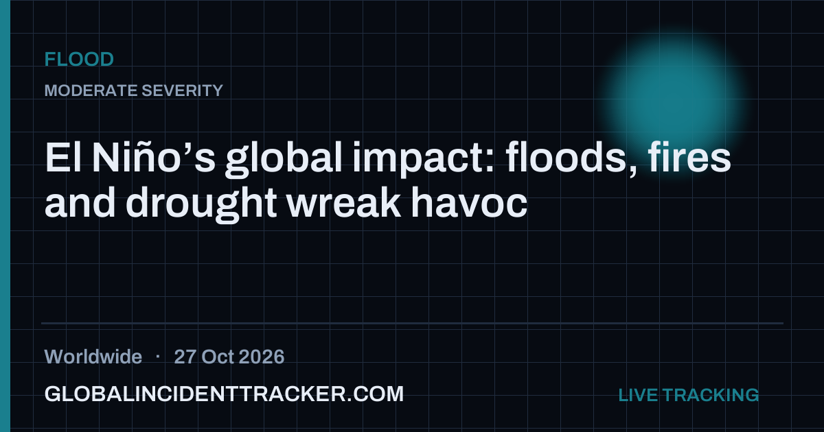 Flood incident in worldwide on 27 October 2026 — Global Incident Tracker report card