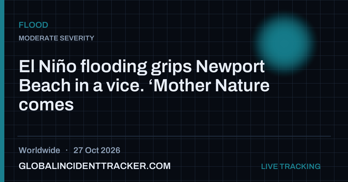 Flood incident in worldwide on 27 October 2026 — Global Incident Tracker report card