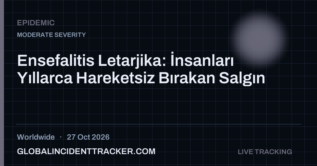 Epidemic incident in worldwide on 27 October 2026 — Global Incident Tracker report card