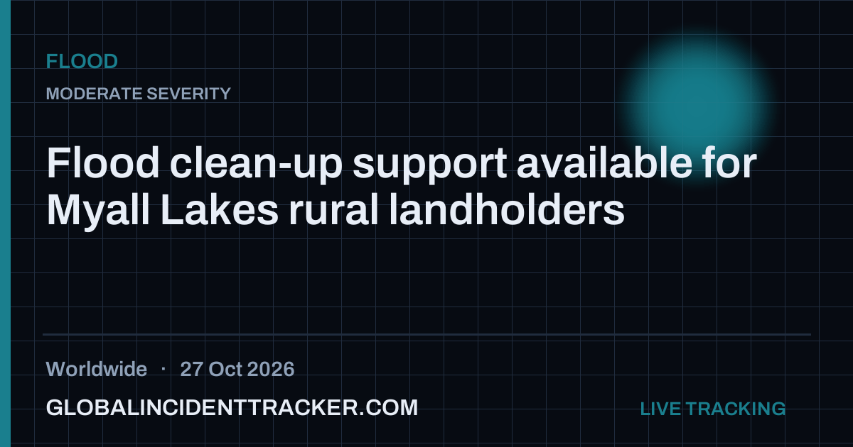 Flood incident in worldwide on 27 October 2026 — Global Incident Tracker report card