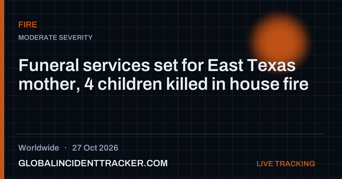 Fire incident in worldwide on 27 October 2026 — Global Incident Tracker report card