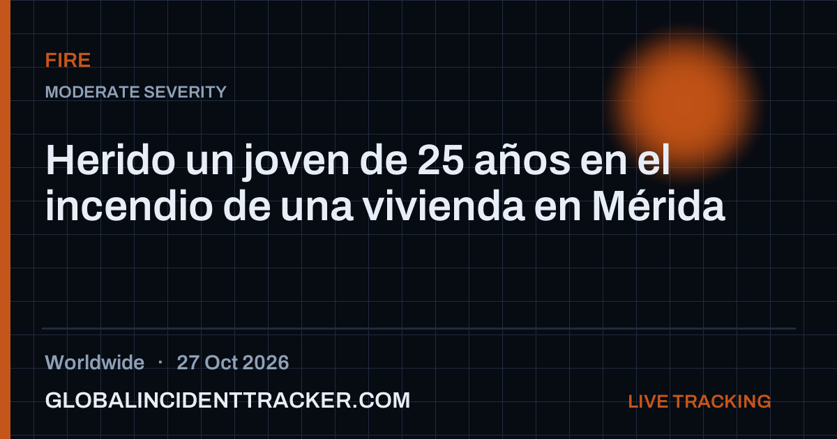 Fire incident in worldwide on 27 October 2026 — Global Incident Tracker report card