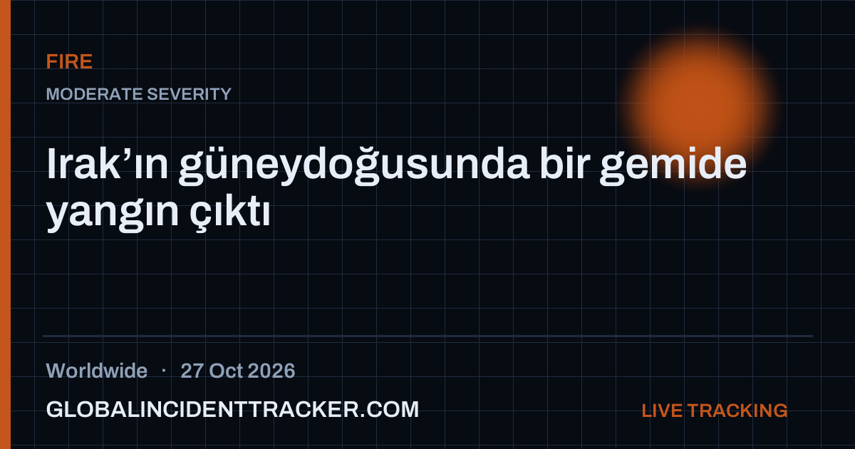 Fire incident in worldwide on 27 October 2026 — Global Incident Tracker report card