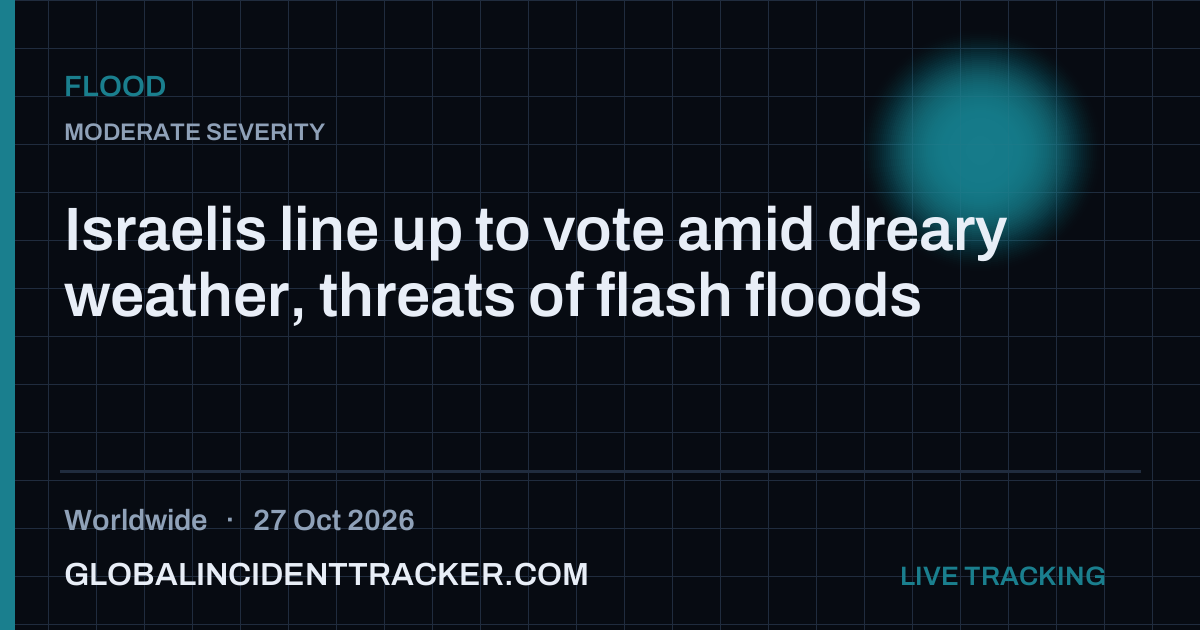 Flood incident in worldwide on 27 October 2026 — Global Incident Tracker report card