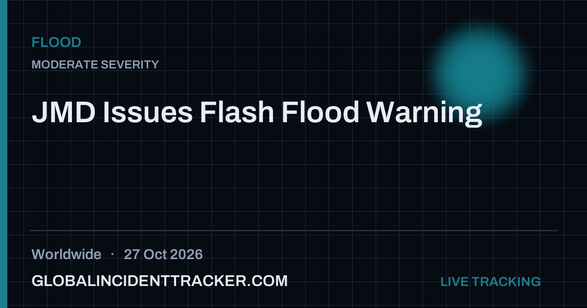 Flood incident in worldwide on 27 October 2026 — Global Incident Tracker report card
