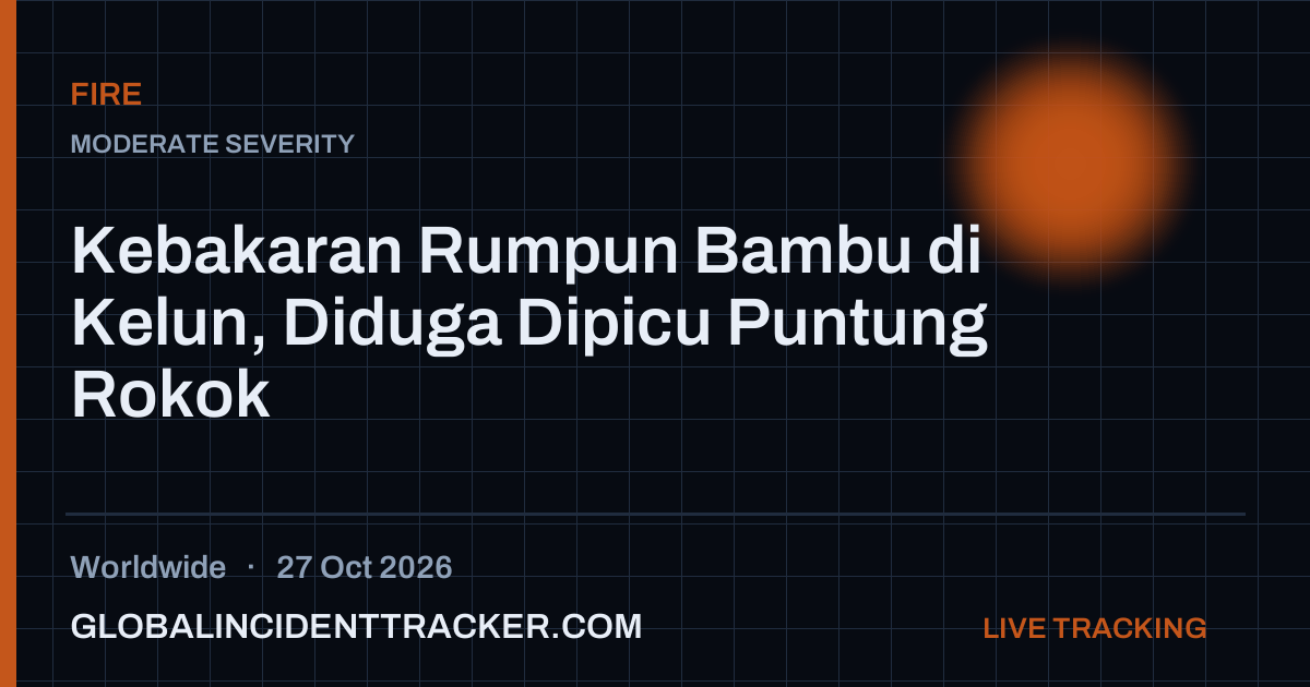 Fire incident in worldwide on 27 October 2026 — Global Incident Tracker report card
