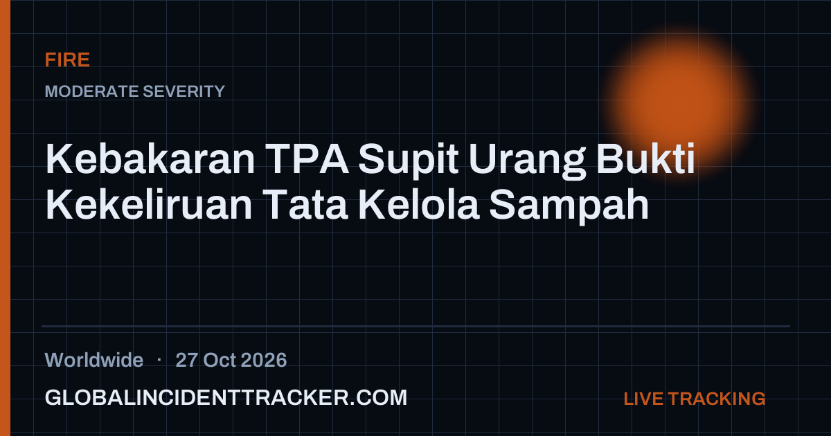 Fire incident in worldwide on 27 October 2026 — Global Incident Tracker report card