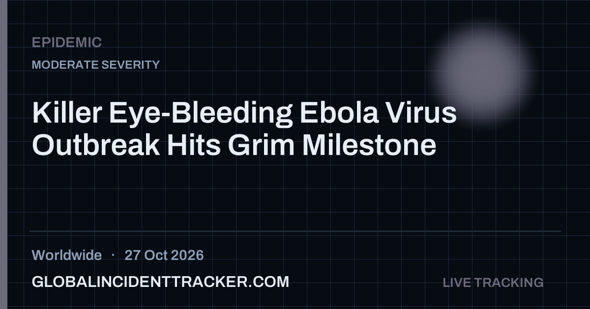 Epidemic incident in worldwide on 27 October 2026 — Global Incident Tracker report card