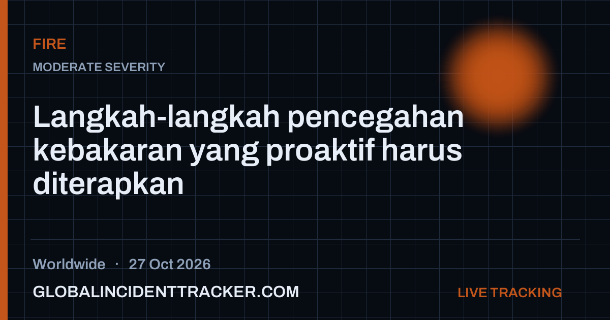 Fire incident in worldwide on 27 October 2026 — Global Incident Tracker report card