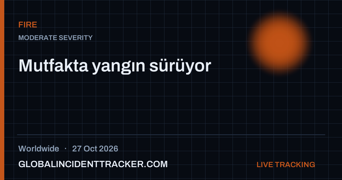 Fire incident in worldwide on 27 October 2026 — Global Incident Tracker report card