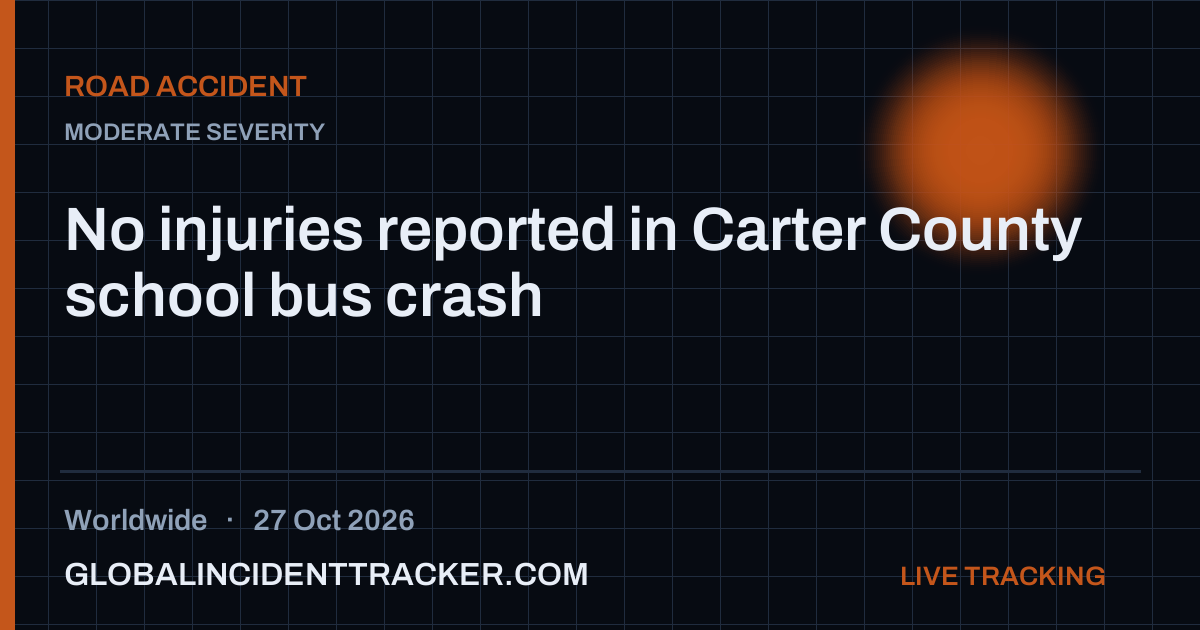Road Accident incident in worldwide on 27 October 2026 — Global Incident Tracker report card