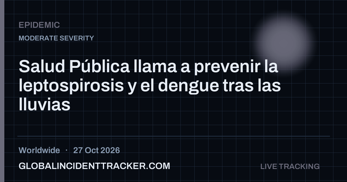 Epidemic incident in worldwide on 27 October 2026 — Global Incident Tracker report card